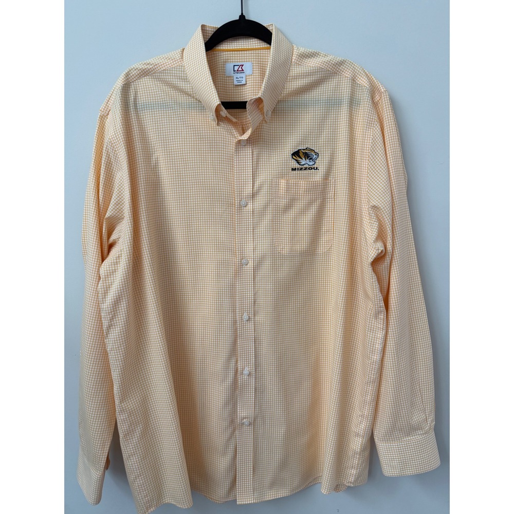 Cutter & Buck Missouri Tigers Men's XL Long Sleeve Check Button Down Shirt